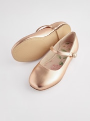 Roségold - Mary-Jane-Schuhe mit quadratischer Zehenpartie für festliche Anlässe für Blumenmädchen - Bild 3 von 6