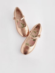 Roségold - Mary-Jane-Schuhe mit quadratischer Zehenpartie für festliche Anlässe für Blumenmädchen - Bild 4 von 6