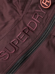 Superdry Smoky Aubergine Purple Hooded Emb Windbreaker Jacket - Image 3 of 5