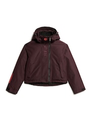 Superdry Smoky Aubergine Purple Hooded Emb Windbreaker Jacket - Image 4 of 5