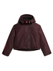 Superdry Smoky Aubergine Purple Hooded Emb Windbreaker Jacket - Image 5 of 5