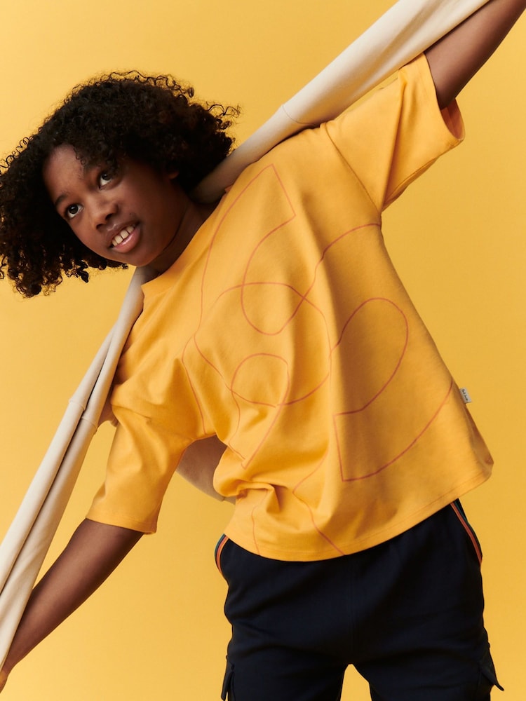 Paul Smith Junior Boys Oversized PS Short Sleeve Print T-Shirt - Image 1 of 7