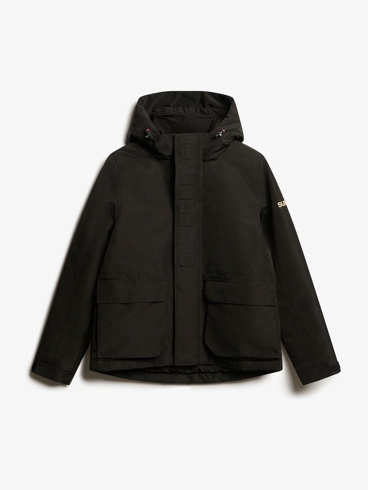 Superdry Black Hood Ultimate Windbreaker Jacket - Image 4 of 4
