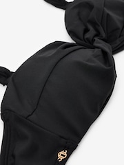 Black Soft Twist Bandeau Bikini Top - Image 7 of 7