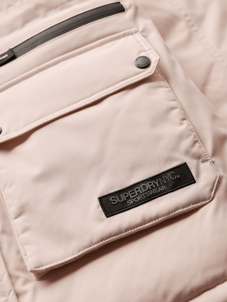 Gebrochen Grau - Superdry City Wattierter Parka - Bild 6 von 6