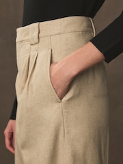 Beige - Hochwertige Hose mit weitem Bein - Bild 5 von 6