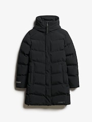 Superdry Black City Mid Length Padded Jacket - Image 4 of 5