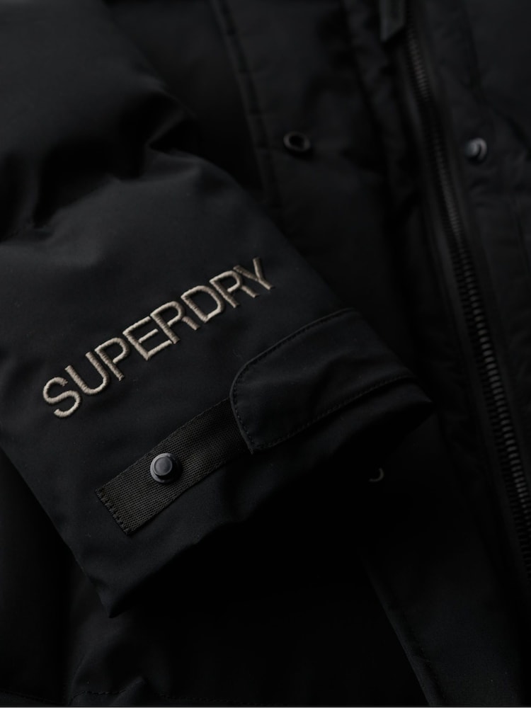 Superdry Black City Mid Length Padded Jacket - Image 5 of 5