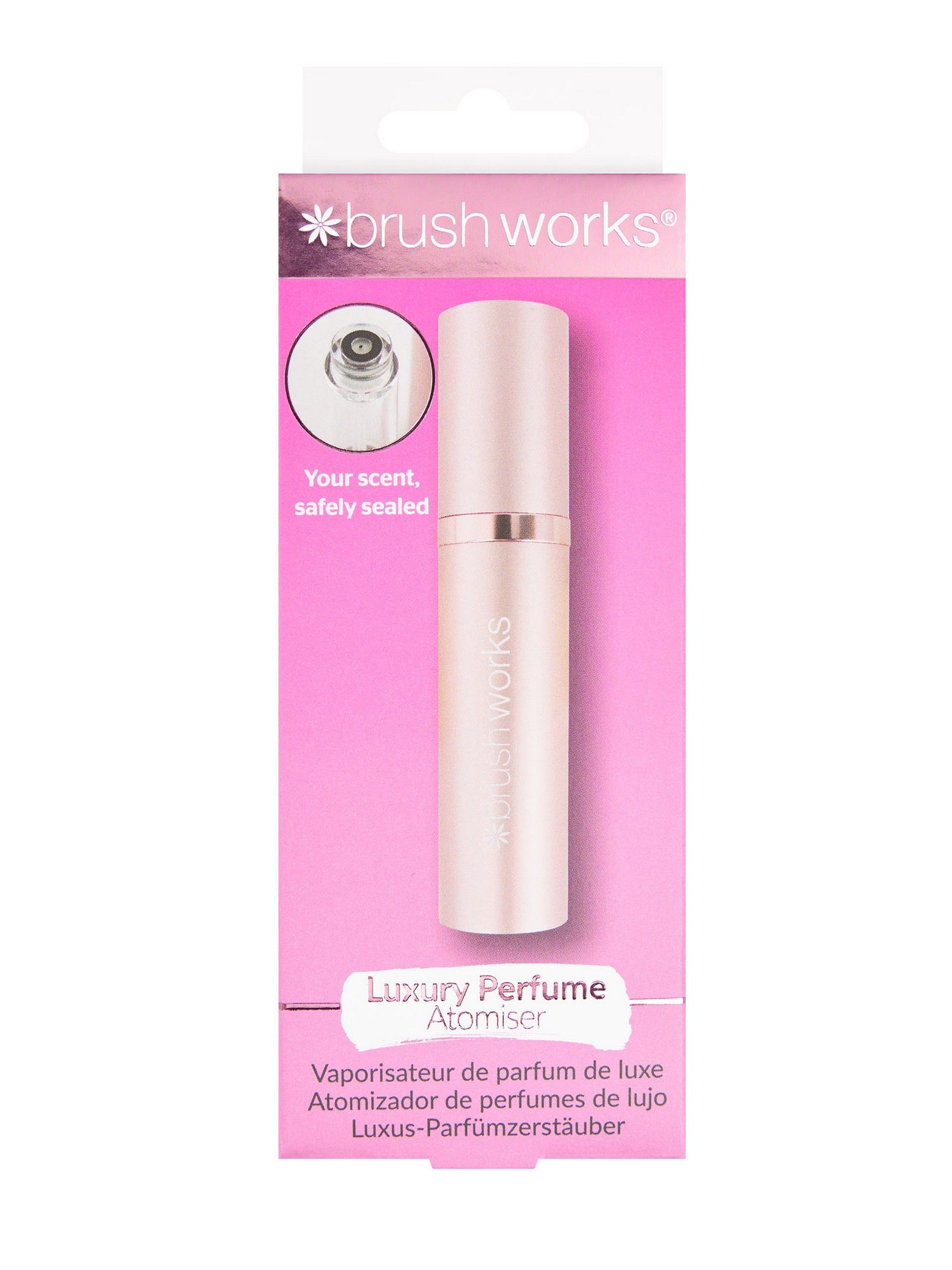 Brushworks Luxury Perfume Atomiser – Refillable 5ml Travel Perfume Spray Bottle for On-the-Go Fragrance – Compact, Lightweight, Vegan & Cruelty-Free - Image 3