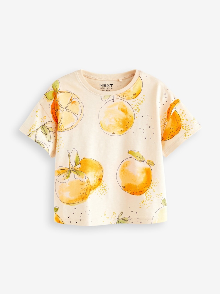 Yellow 100% Cotton Short Sleeve T-Shirt 4 Pack (3mths-7yrs) - Image 2 of 7 Yellow 100% Cotton Short Sleeve T-Shirt 4 Pack (3mths-7yrs) - Image 2 of 7