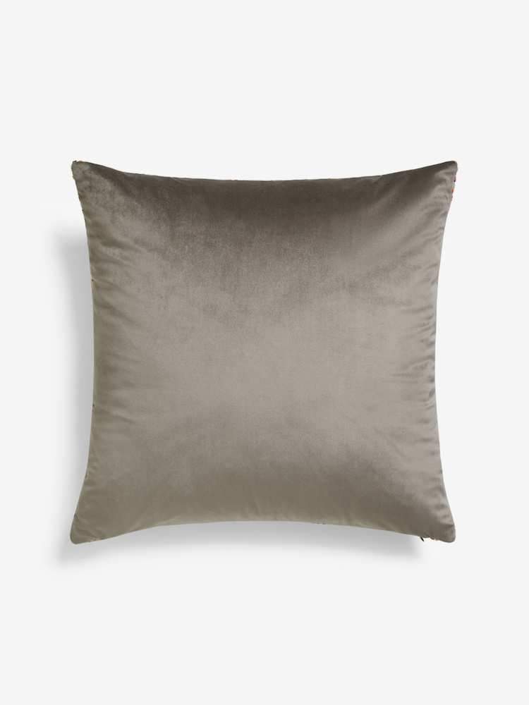 Multi Cut Velvet Spot 59 x 59cm Cushion - Image 5 of 5