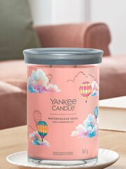 Yankee Candle Pink Signature Large Tumbler Watercolour Skies Scented Candle - Image 4 of 5