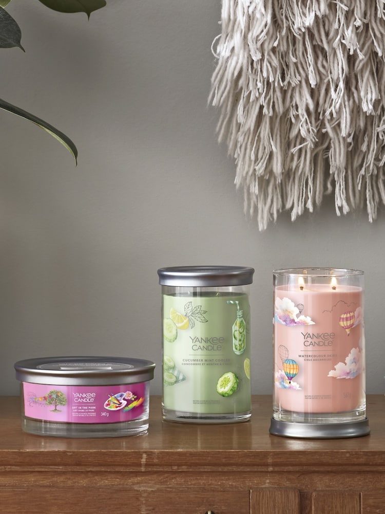 Yankee Candle Pink Signature Large Tumbler Watercolour Skies Scented Candle - Image 5 of 5