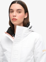 Superdry white Hood Ultimate Windbreaker Jacket - Image 2 of 5