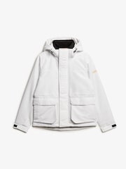 Superdry white Hood Ultimate Windbreaker Jacket - Image 4 of 5