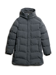 Superdry Ebony City Mid Length Padded Jacket - Image 2 of 5