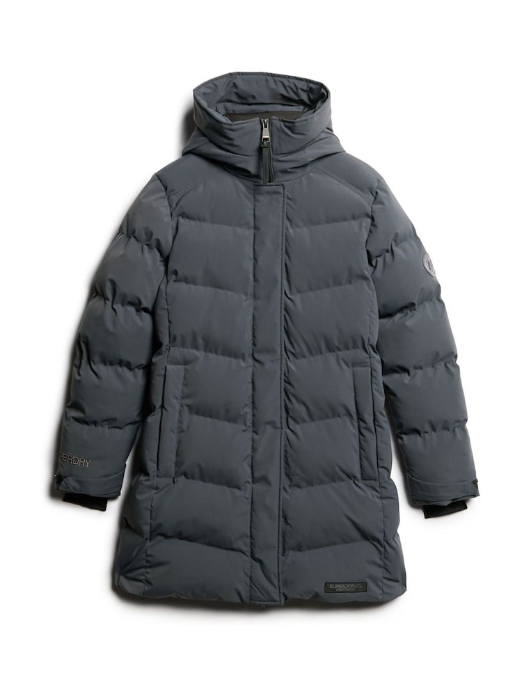 Superdry Ebony City Mid Length Padded Jacket - Image 2 of 5
