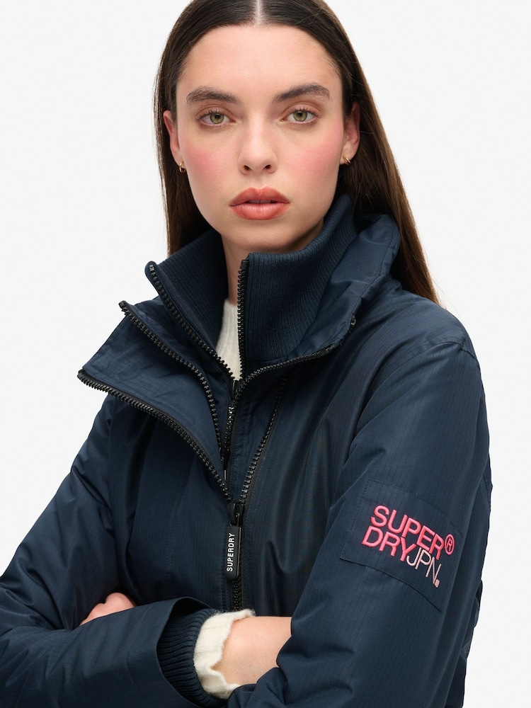 Superdry Eclipse Navy Mountain Windbreaker Jacket - Image 2 of 4
