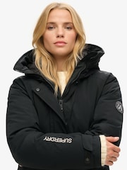 Schwarz - Superdry City Wattierter Parka - Bild 4 von 5