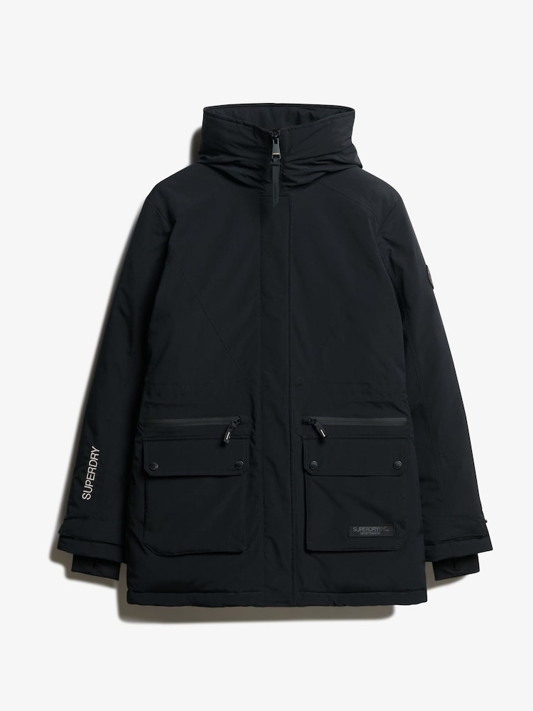 Schwarz - Superdry City Wattierter Parka - Bild 5 von 5 Schwarz - Superdry City Wattierter Parka - Bild 5 von 5