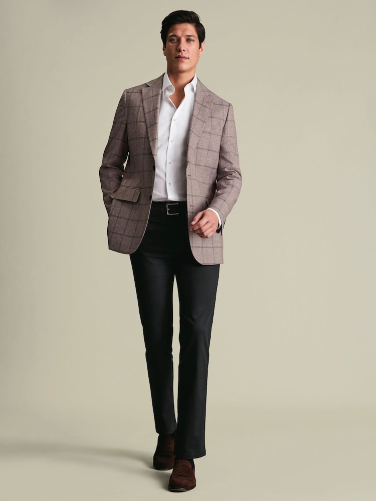 Charles Tyrwhitt Red Wool Texture Jacket - Image 2 of 5