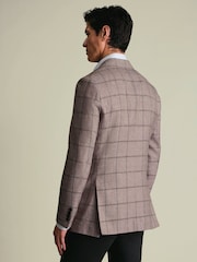 Charles Tyrwhitt Red Wool Texture Jacket - Image 4 of 5