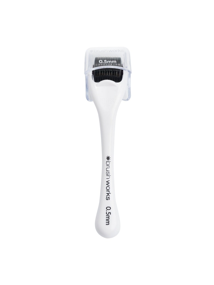 Brush Works White Micro Needle Derma Roller - 0.5mm - Image 1 of 5 Brush Works White Micro Needle Derma Roller - 0.5mm - Image 1 of 5