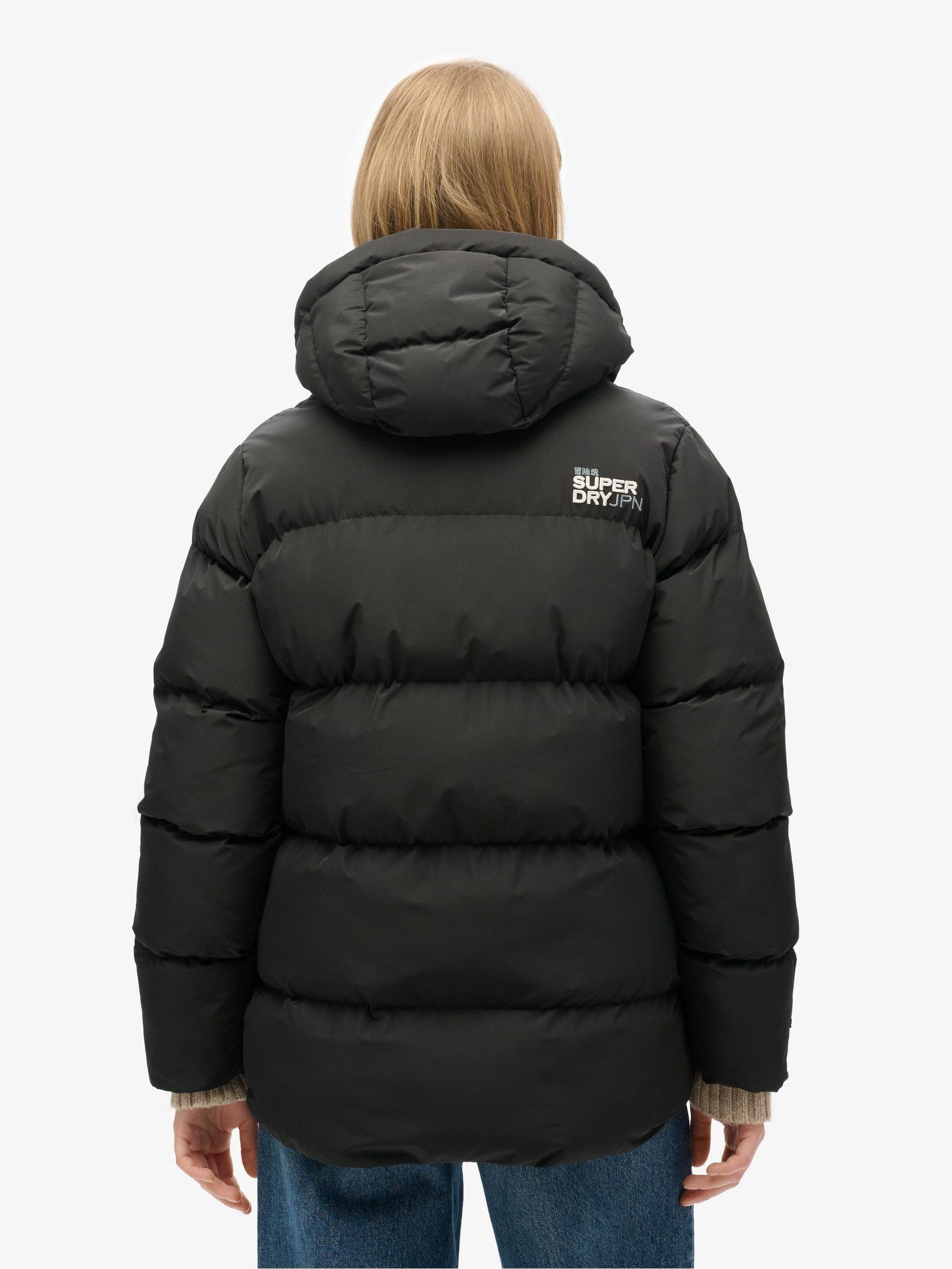 Buy Superdry Black Hooded 5 Baffle Sports Puffer Jacket from Next Canada