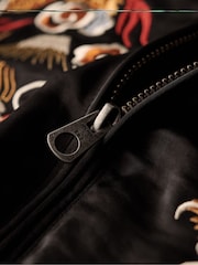 Superdry Black Suikajan Embroidered Bomber Jacket - Image 5 of 5
