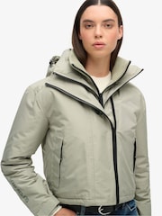 Superdry Seagrass Green Hooded Emb Windbreaker Jacket - Image 2 of 5