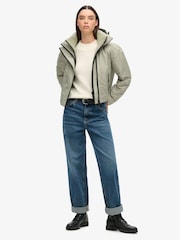 Superdry Seagrass Green Hooded Emb Windbreaker Jacket - Image 3 of 5