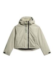 Superdry Seagrass Green Hooded Emb Windbreaker Jacket - Image 4 of 5