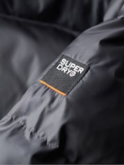 Superdry Ebony Sheen Hooded Luxe Sports Puffer Jacket - Image 8 of 8