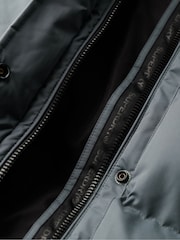 Superdry Ebony Microfibre Longline Puffer Coat - Image 4 of 5