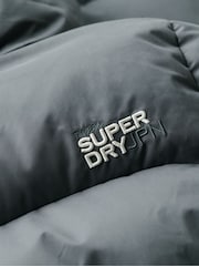 Superdry Ebony Microfibre Longline Puffer Coat - Image 5 of 5
