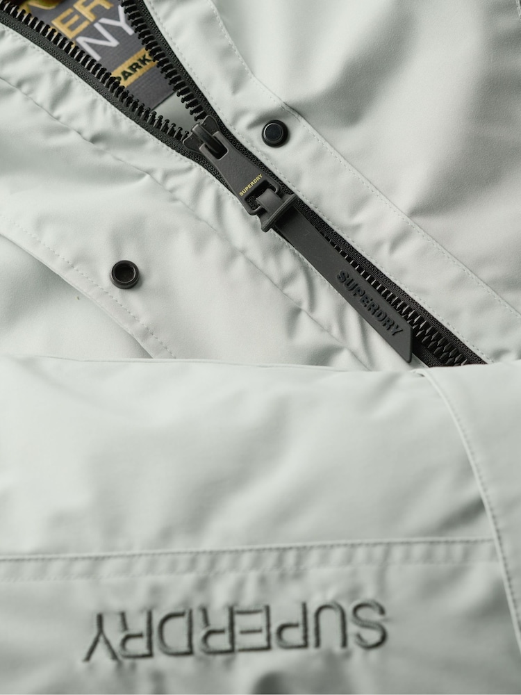Superdry Puritan Grey City Padded Parka Jacket - Image 3 of 3