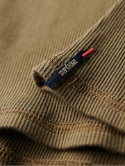 Superdry Green 100% Cotton Athletic Graphic Button Cami - Image 6 of 7