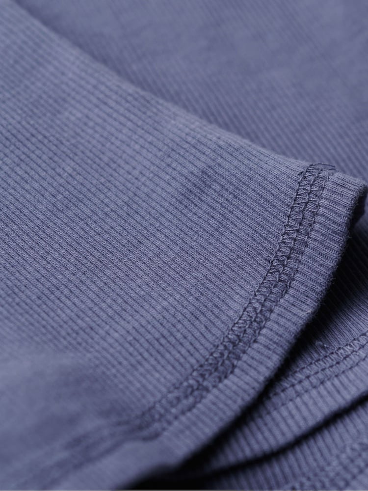 Superdry Mariner Navy 100% Cotton Athletic Graphic Button Cami - Image 7 of 7