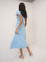 Nobodys Child Blue Kacey Midi Dress - Image 2 of 5