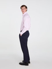 TM Lewin Pink Skinny Fit Non-Iron Regular Plain Twill Single Cuff Shirt - Image 2 of 8