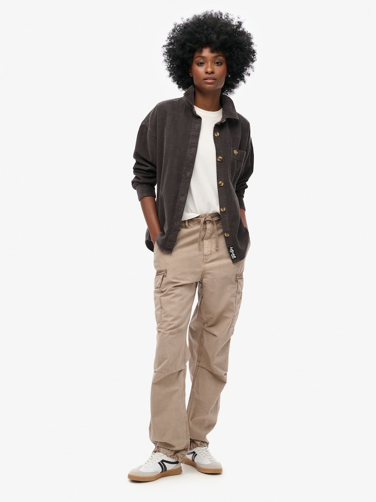 Superdry Cinder Low Rise Para Cargo 100% Cotton Trousers - Image 1 of 7