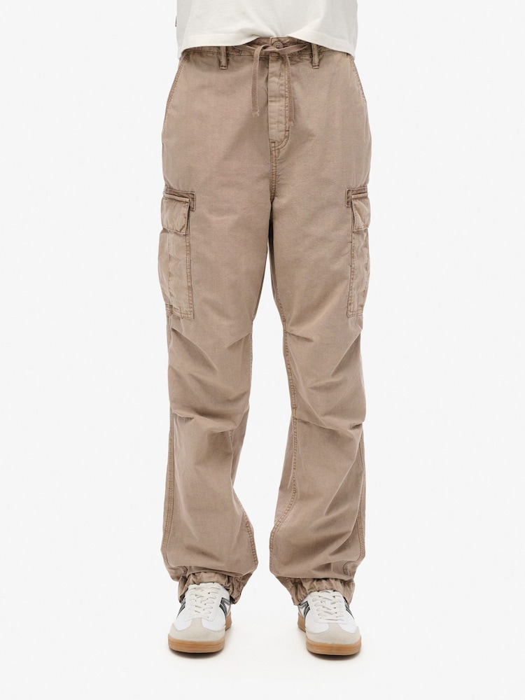Superdry Cinder Low Rise Para Cargo 100% Cotton Trousers - Image 2 of 7
