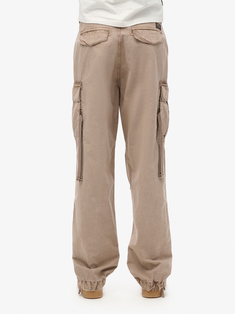 Superdry Cinder Low Rise Para Cargo 100% Cotton Trousers - Image 3 of 7