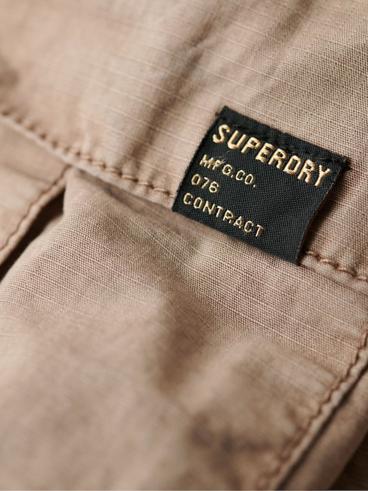 Superdry Cinder Low Rise Para Cargo 100% Cotton Trousers - Image 7 of 7