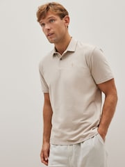 Black/Neutrals Regular Fit Short Sleeve Jersey Polo Shirts 3 Pack - Image 11 of 13