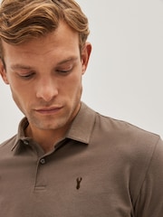 Black/Neutrals Regular Fit Short Sleeve Jersey Polo Shirts 3 Pack - Image 12 of 13