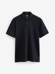 Black/Neutrals Regular Fit Short Sleeve Jersey Polo Shirts 3 Pack - Image 2 of 13