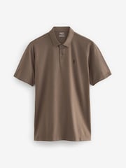 Black/Neutrals Regular Fit Short Sleeve Jersey Polo Shirts 3 Pack - Image 3 of 13