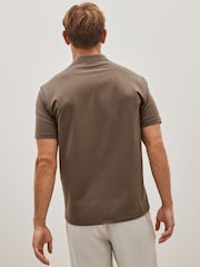 Black/Neutrals Regular Fit Short Sleeve Jersey Polo Shirts 3 Pack - Image 8 of 13