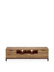 Dark Bronx Up to 80 inch Oak Effect TV Unit - Image 10 of 10